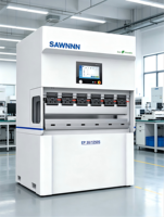 Prensa Plegadora CNC Eléctrica Sincronizada SAWNN de 30 Toneladas con Controlador TECHMATION, Motor de Alta Precisión para Plegado de Aluminio