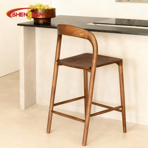 Chaises <span class=keywords><strong>de</strong></span> salle à manger en bois massif <span class=keywords><strong>de</strong></span> style mid-century, vente chaude, design rétro luxueux, <span class=keywords><strong>tabouret</strong></span> <span class=keywords><strong>de</strong></span> bar pour restaurant, maison, <span class=keywords><strong>cuisine</strong></span>, salle à manger, usage commercial - Product Image 5