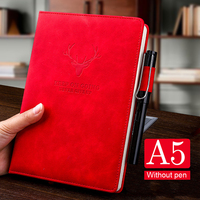 Cuaderno/Diario A5 de Cuero Sintético Super Grueso de 100/180/200/360 Páginas con Logotipo Personalizado