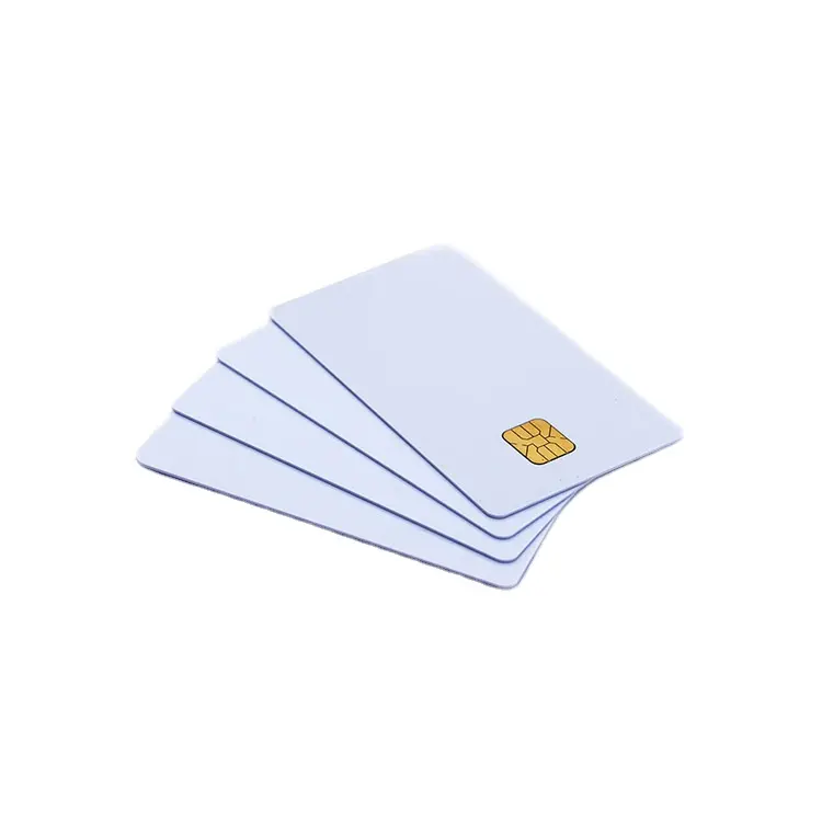 Rfid Sle5542 Chip White Pvc Contact Chip 4428 Blank Contactless IC Smart Card for Hotel