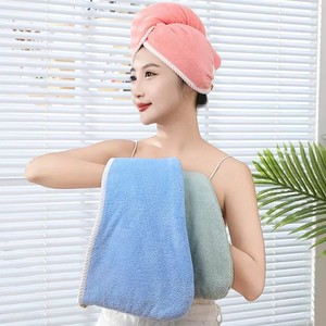 Serviette de séchage pour cheveux super absorbante et à séchage rapide, extra large et longue, nouvelle serviette monopièce pour cheveux longs pour femmes, serviette turban. - Product Image 2