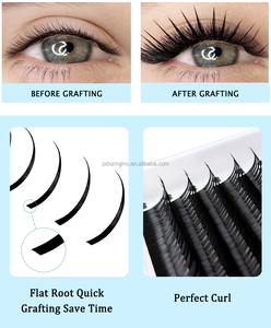 Pestañas Premium Wet Spikes <span class=keywords><strong>Manga</strong></span>, Estilo Anime, Curvatura C/D/L, Extensiones de Pestañas para Cosplay, Negras, Suaves, Planas, en Racimo - Product Image 6