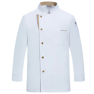 <span class=keywords><strong>Tenue</strong></span> <span class=keywords><strong>de</strong></span> <span class=keywords><strong>travail</strong></span> unisexe classique pour chef, nouvelle collection automne-hiver, élastique, manches longues ou courtes, <span class=keywords><strong>en</strong></span> sergé tissé, pour restaurant et boulangerie - Product Image 5
