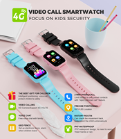 Reloj Inteligente para Niños LT41 4G con GPS, WIFI, Videollamada, SOS, Aplicación, Rastreador GPS para Niños, Localizador, Cámara, Monitor, Resistente al Agua, Pulsera para Niños