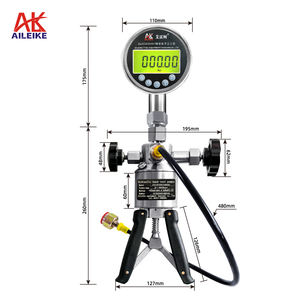 AILEIKE106SG+ALKC400HA1 Pompe manuelle, précision 0,1% FS, affichage 5 chiffres, dispositif de calibration de pression, instrument portatif 0~600 bar - Product Image 3