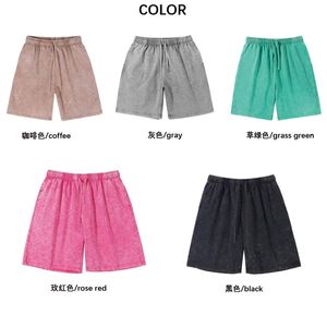 Shorts en coton lourd 260G délavé unisexe personnalisable fabricant été vintage homme effet délavé à l'acide - Product Image 2