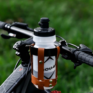 Portabottiglie per <span class=keywords><strong>bici</strong></span> e trasportino per picnic, in pelle Vintage <span class=keywords><strong>porta</strong></span> bevande per <span class=keywords><strong>moto</strong></span> <span class=keywords><strong>bici</strong></span> passeggino Scooter Golf Cart - Product Image 1