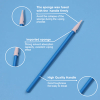 100 pièces 750 bâtons de nettoyage de tête de pointe en mousse à cellules ouvertes pour lentille optique d'appareil photo et tampons éponge électroniques