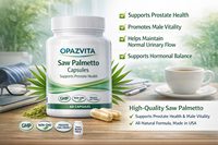 OAZVITA Capsules de Palmier Nain Soutien Santé de la Prostate Bien-être Masculin Complément Herbal Vente en Gros