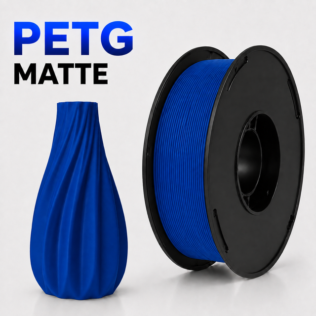 PETG Matte Filament 1.75mm 1kg Moulding High Toughness Low Odor Tangle-Free Smooth Printing Compatible Bambu Lab for 3D Printer