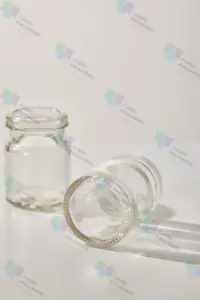 Customizable Clear Small 75ml Glass Jar For Birds Nest Bottle With Screw Cap