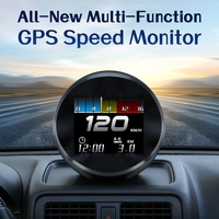 GPS-Geschwindigkeitsmonitor HUD Digitales Display Auto-Anzeigeinstrument Multi-Style-Schnittstelle Plug & Play für Alle Fahrzeuge