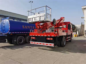 Shacman kendaraan kerja Aerial 32 36m 4X2 40m, minyak pengangkat silinder ganda dan elektrik Remote Control Platform kerja udara seluler - Product Image 3