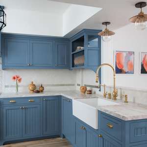 CBMmart Design Grafico Cucina Moderna con Finitura Laccata Isola per Ville Isola in Pietra Mobili da Cucina Coque - Product Image 4