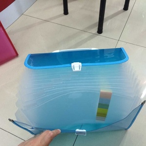 Bìa Đựng Hồ Sơ Mở Rộng Màu Kẹo Trong Suốt Bằng Nhựa A4 Có Tay Cầm - Product Image 3