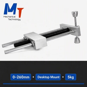 Étau de menuiserie à dégagement rapide MT, entraînement par inertie, en alliage d'aluminium, 0-260 mm, double tige de guidage, roulements UU, fixation sur banc, serrage rapide - Product Image 3