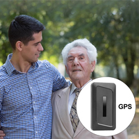 Localizador GPS Mini en Tiempo Real para Trabajadores Solitarios, Dispositivo de Rastreo AGPS con Botón SOS, Plástico