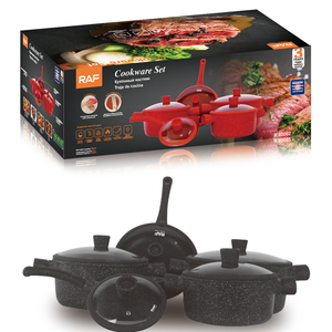 RAF 2025, nuevo producto, utensilios <span class=keywords><strong>de</strong></span> cocina <span class=keywords><strong>de</strong></span> inducción, juegos <span class=keywords><strong>de</strong></span> utensilios <span class=keywords><strong>de</strong></span> cocina antiadherentes adecuados <span class=keywords><strong>para</strong></span> la mayoría <span class=keywords><strong>de</strong></span> los tipos <span class=keywords><strong>de</strong></span> encimeras - Product Image 1