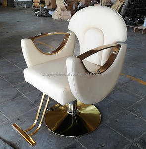 Nouveauté 2022 Équipement de <span class=keywords><strong>Salon</strong></span> de Beauté Fauteuil de Coiffure pour <span class=keywords><strong>Salon</strong></span> avec Base Dorée - Product Image 6