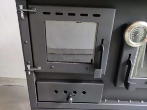 Estufa <span class=keywords><strong>de</strong></span> Cocina Portátil Moderna <span class=keywords><strong>de</strong></span> Acero <span class=keywords><strong>de</strong></span> Alta Eficiencia, Horno para Barbacoa Interior, Chimenea Independiente <span class=keywords><strong>de</strong></span> <span class=keywords><strong>Leña</strong></span>, Decorativa en Negro - Product Image 3