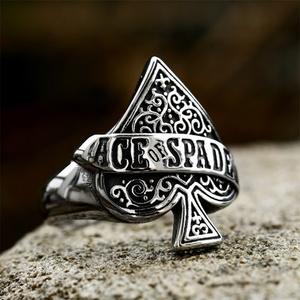 Nordic Vintage Hoop <b>Ring</b> Jewelry Stainless Steel Heart Finger <b>Rings</b> <b>Men</b> - Product Image 1