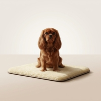 Tapis pour animaux de compagnie en peau de mouton, ultra doux, en laine naturelle, teinture naturelle, respectueux de l'environnement, pour chiens et chats