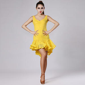 Elegent Competición Rendimiento Estilos populares Buena calidad Mujer Baile Latino Vestidos largos de salón - Product Image 1