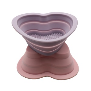 Foldable <b>Silicone</b> Makeup Brush Cleaner Bowl Cleaning Mat Pad Eco-Friendly Cosmetic Washing Beauty <b>Tool</b> for Brushes Home Use - Product Image 5