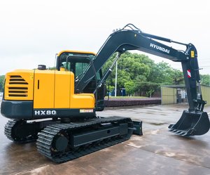 La Corée a fait Hyundai HX80 a utilisé l'excavatrice hydraulique de chenille l'équipement Hyundai HX80 d'excavatrice de machines de petit prix de 8 tonnes Hyundai - Product Image 5