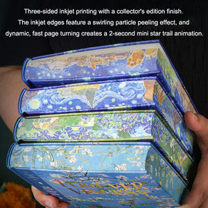 Bloc-notes XinyiArt A5 relié rigide, série Van Gogh, 144 feuilles, 90 g/m², pages vierges, carnet de croquis pour artiste, carnet de dessin - Product Image 2