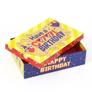 Personalisierte Deckel- und Bodenverpackung Geschenkbox Haben Sie eine coole Geburtstags-Geschenkbox für Kinder Geschenkbox Verpackungsdruckservice