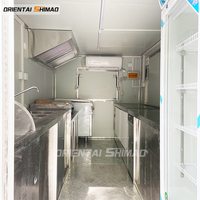 Kingseven-chariot de boules de méat Oriental, camions alimentaires, à double pont, remorque de nourriture mobile