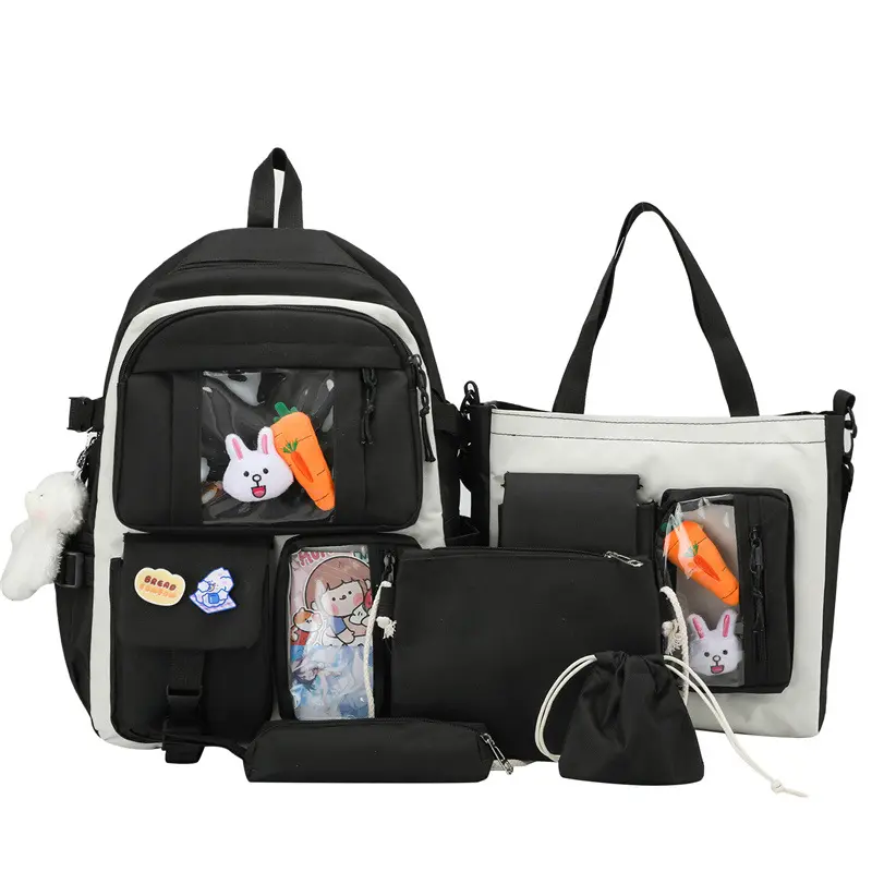 배낭 학교 가방 키즈 배낭 가방 여성용 배낭 멀티 Taschen 대용량 방수 패션 남여 공용 지퍼