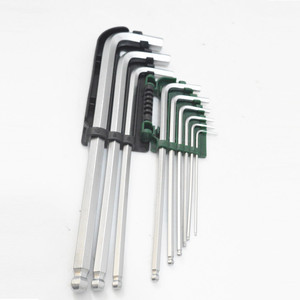 Jeu de clés hexagonales Takumori 9 pièces T10 T15 T20 T25 T27 T30 T40 T45 T50 en acier au chrome vanadium magnétique - Product Image 1
