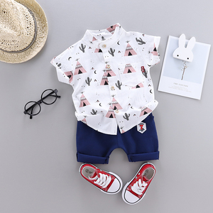 2019 Comfortable Casual Hot Selling Popular Printed Short-sleeved Shirts Bulk Wholesale Kids Clothing Boys Children <b>Clothes</b> - Product Image 4