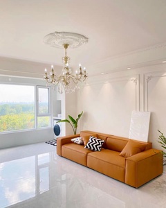 Sofá de Dos Plazas que Ahorra Espacio, 220 cm, Madera Natural, Tela de Espuma, Minimalista, Vietnam - Product Image 1