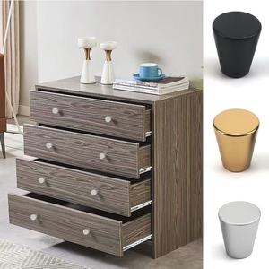 Furniture <b>Handle</b> And Knob Aluminum Alloy <b>Round</b> Single Hole Modern Cabinet <b>Door</b> Drawer <b>Handle</b> Durable - Product Image 2
