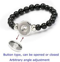 Bracelet en corde tressée en cuir noir perlé avec drapeau des Émirats arabes unis en métal, élastique, pour hommes et femmes, vente en gros