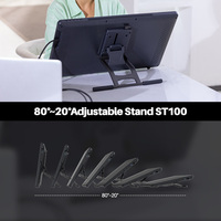 Tablette graphique numérique Huion Kamvas 22 Plus avec écran LCD de 21,5 pouces à lamination intégrale, compatible avec les logiciels de dessin graphique
