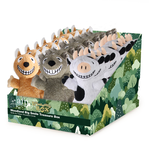 AFP Design personalizzato a colori per animali domestici giocattolo da masticare ampia varietà scatola del tesoro serie cane giocattolo giocattolo cigolante in lattice peluche cane da masticare Set di giocattoli - Product Image 3