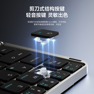 Mới Gấp thiết kế BT Bàn phím không dây với Touchpad mô phỏng Chuột Máy Tính Bảng máy tính hỗ trợ bàn phím - Product Image 5