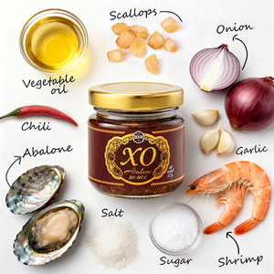 <span class=keywords><strong>Sauce</strong></span> <span class=keywords><strong>XO</strong></span> à l'abalone de qualité supérieure Camill Wholesale 80g Halal Certifiée HACCP Condiment de fruits de mer pour restaurants - Product Image 3