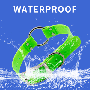 Hoge kwaliteit verstelbare waterdichte halsband met O-ring voor katten- en hondenhalsbanden, gemaakt van TPU-webbing materiaal, geschikt voor buitenwandelingen - Product Image 5