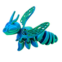 Figurine d'insecte articulée en plastique imprimée en 3D, modèle abeille, tendance virale, ornement de bureau, cadeau créatif, vente en gros transfrontalière, produit phare