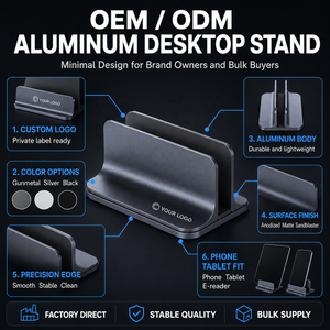 Support universel pour tablette en aluminium, pliable, portable, support de bureau pour toutes les tablettes, liseuses électroniques, achat en gros - Product Image 1