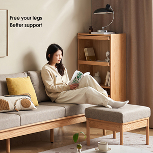 Divano in Quercia Massiccia Stile Semplice, Ideale per un Comfort Ottimale in Ogni Stagione - Product Image 6