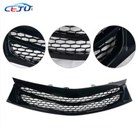 Accessoires de voiture Noir Pare-chocs avant Centre Grille Racing Grille Grill Cover Pour Toyota Corolla 2014-2016