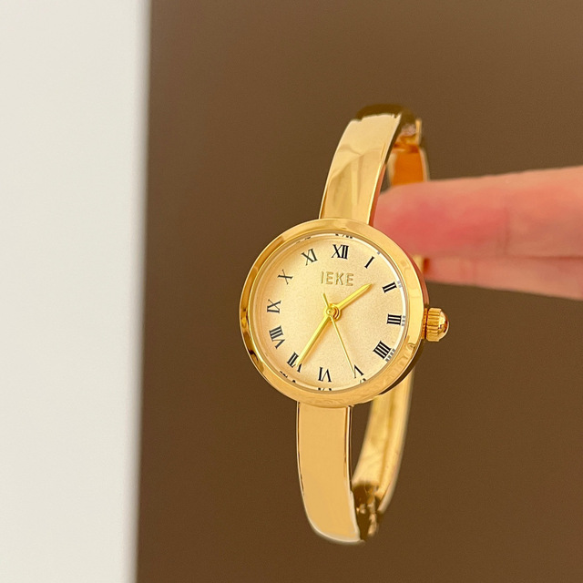 IEKE 1028   Burgundy Red Flower Vintage Luxury Lady Watch