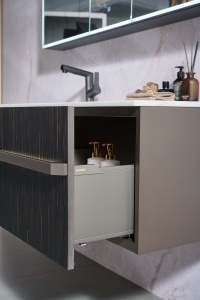 <span class=keywords><strong>Mueble</strong></span> de Baño de Pared Moderno y Lujoso Personalizado BNITM, Lavabo de Piedra, Desagüe de Cobre, Espejo Inteligente, <span class=keywords><strong>Mueble</strong></span> con Gabinete - Product Image 4