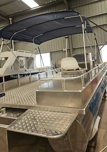 <span class=keywords><strong>Bateau</strong></span> à fond plat en aluminium soudé de 4,2 m (14 pieds) pour petits poissons, style ponton, bateaux ouverts, prix de bateaux de pêche <span class=keywords><strong>Panga</strong></span> d'<span class=keywords><strong>occasion</strong></span> pas chers en Thaïlande - Product Image 2